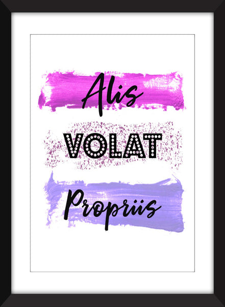 Alis Volat Propriis - She Flies With Her Own Wings - Unframed Print