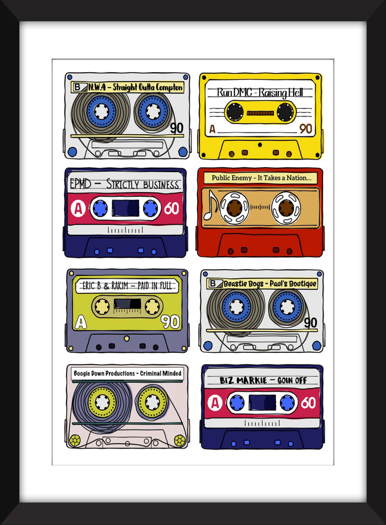 Classic Rap Albums - Unframed Print - Ideal Gift for Music Fan