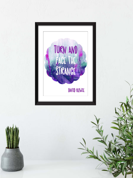 David Bowie - Turn and Face the Strange - Unframed Print