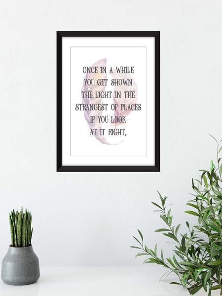 Grateful Dead Scarlet Begonias Lyrics  - Unframed Print