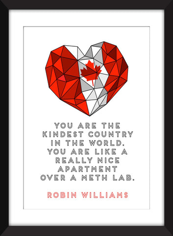 Robin Williams - Funny Canada Quote - Unframed Print
