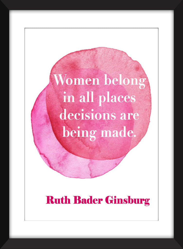 RBG Blanket, Ruth Bader Ginsburg Blanket, Feminist Blanket, Women Belong in  All Places Where Decisions Are Being Made, Feminist Gift -  Canada
