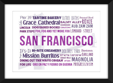 A Celebration of San Francisco - Unframed Print