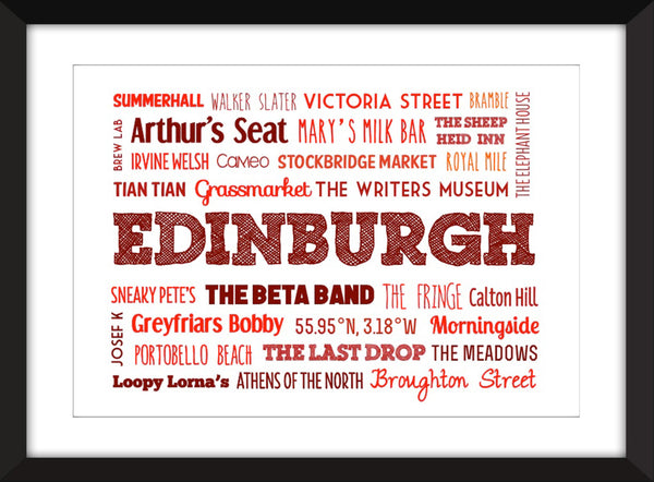 A Celebration of Edinburgh - Unframed Print
