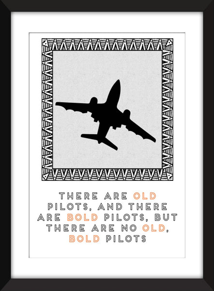 Set of 3 Aviation Quotes - Unframed Prints