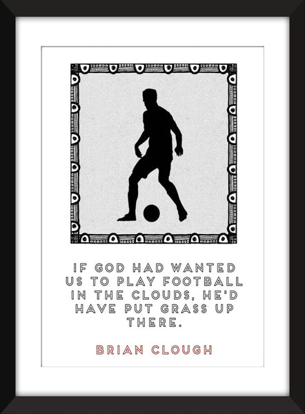 Set of 3 Brian Clough Quotes - Unframed Prints