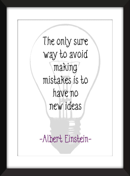 Set of 3 Albert Einstein Quotes - Unframed Prints