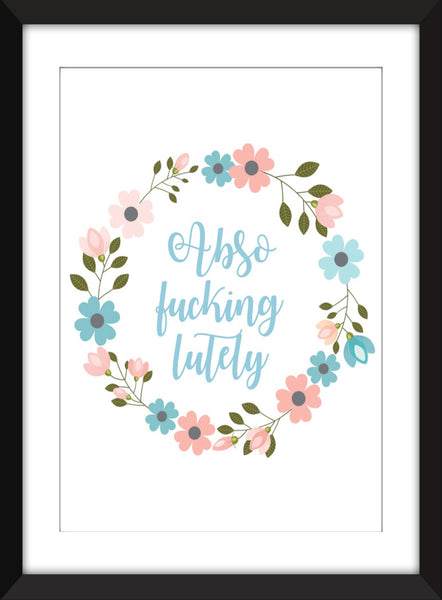 Absofuckinglutely Sex and the City Unframed Print