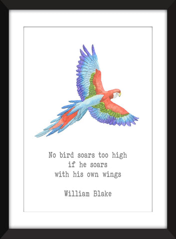 William Blake "Bird" Quote - Unframed Print