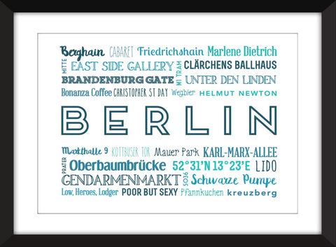 A Celebration of Berlin Unframed Print