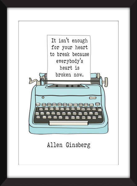 Set of 3 Beat Generation Quotes - Unframed Prints