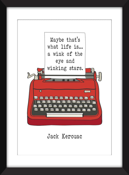 Set of 3 Beat Generation Quotes - Unframed Prints