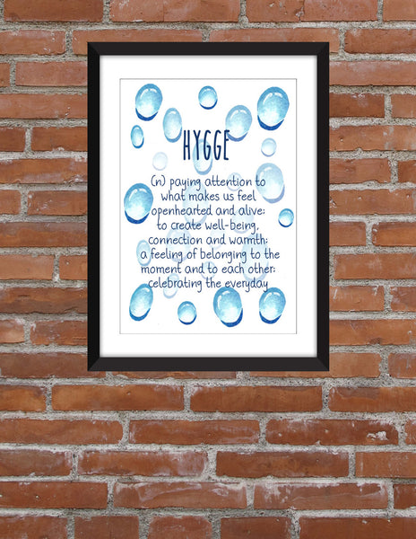 Hygge Definition - Unframed Print