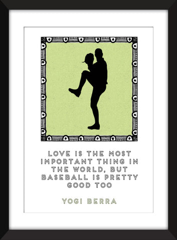 Yogi Berra Baseball Quote - Unframed Print