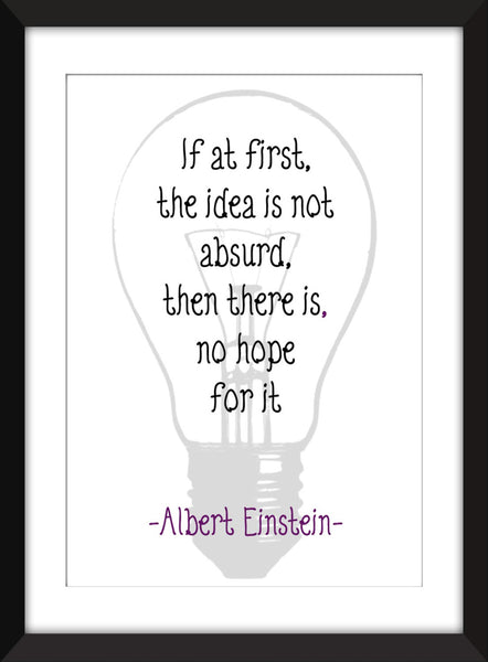 Set of 3 Albert Einstein Quotes - Unframed Prints