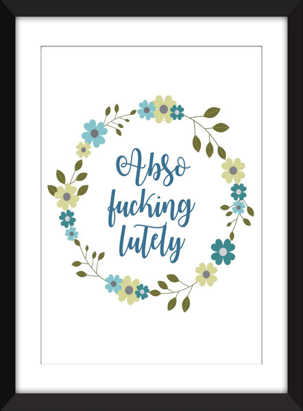 Absofuckinglutely Sex and the City Unframed Print