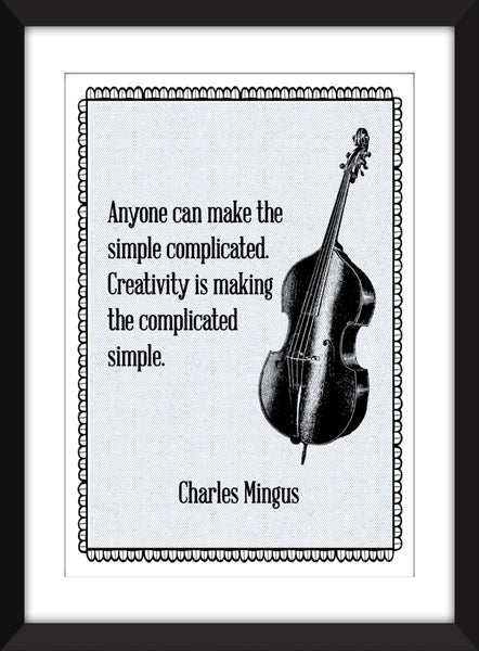 Set of 3  Jazz Musician Quotes - Unframed Prints