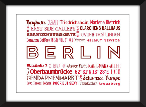 A Celebration of Berlin Unframed Print