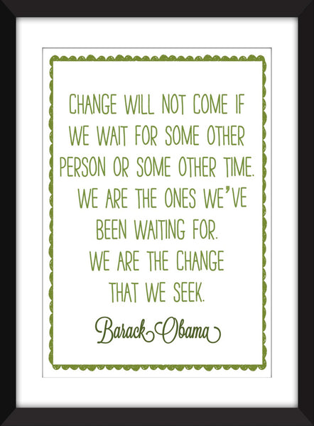 Set of 3 Barack Obama Quotes- Unframed Prints