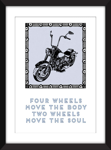 Set of 3 Motorcycling Quotes - Unframed Prints