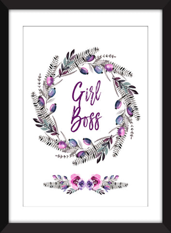 Girl Boss -  Unframed Feminist Print