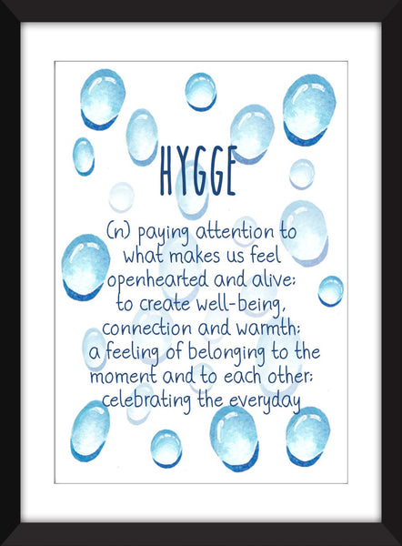 Hygge Definition - Unframed Print