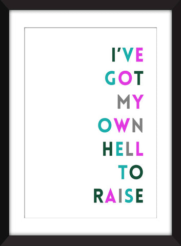 Fional Apple I've Got My Own Hell to Raise - Unframed Print