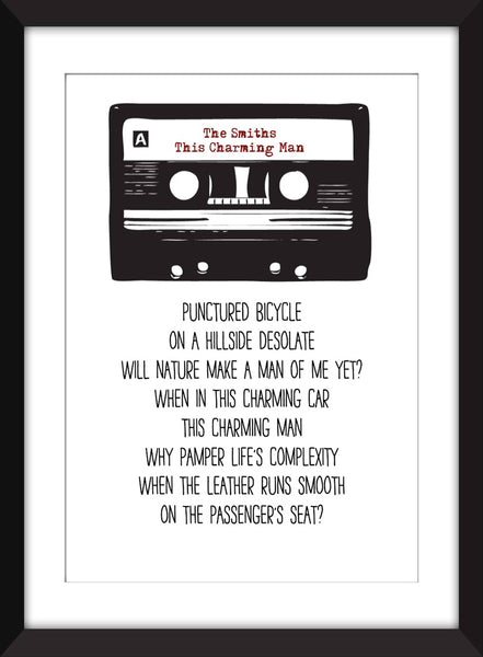 The Smiths This Charming Man Lyrics - Unframed Print