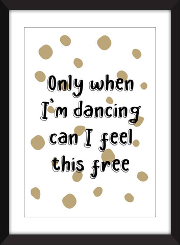 Madonna Into the Groove Lyrics - Unframed Print