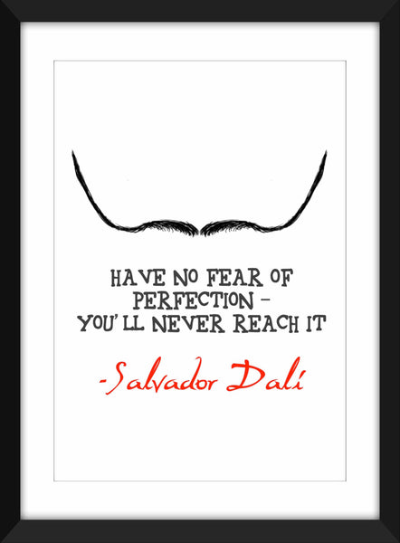 Salvador Dali "Perfection" Quote - Unframed Print