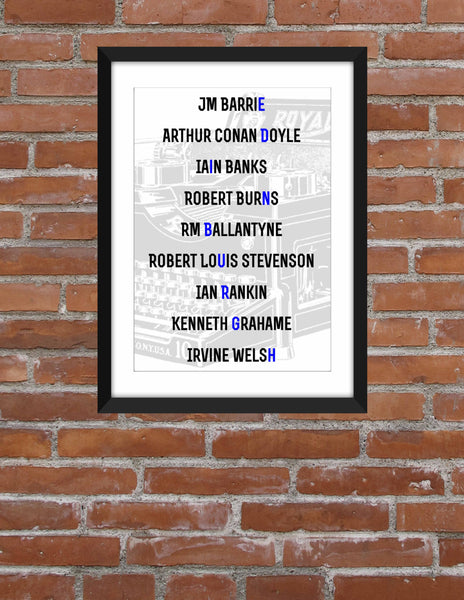 Literary Legends of Edinburgh - Unframed Print