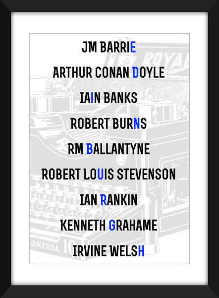 Literary Legends of Edinburgh - Unframed Print