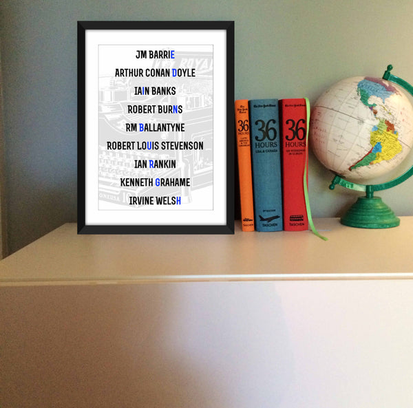 Literary Legends of Edinburgh - Unframed Print