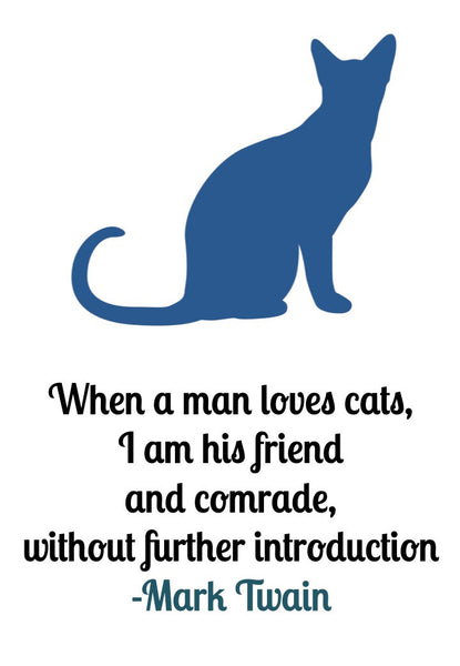 Set of 4 Cat Quotes - Unframed Prints