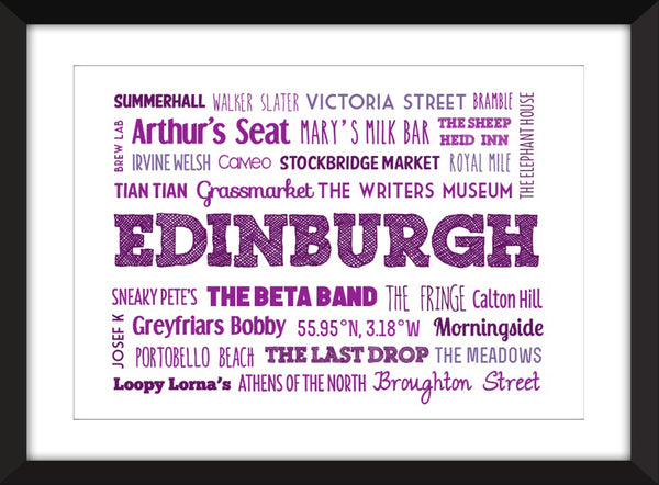 A Celebration of Edinburgh - Unframed Print